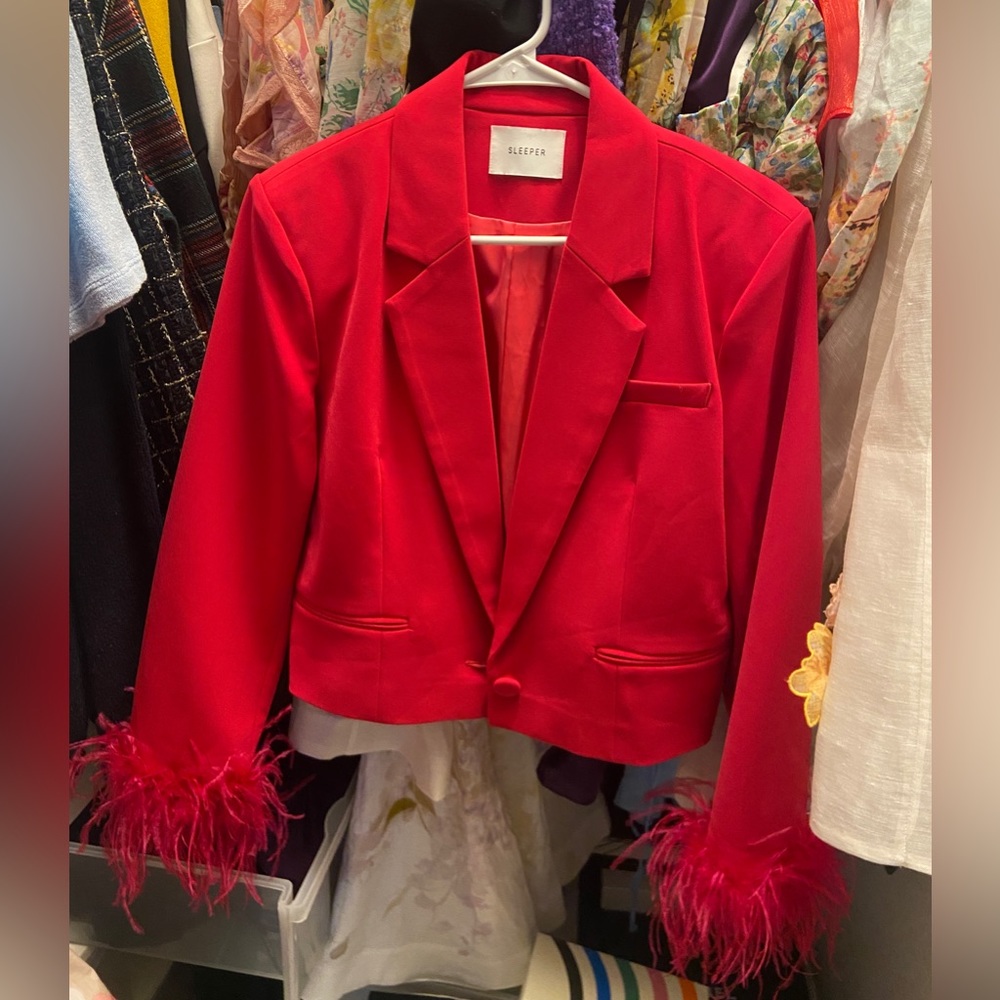Sleeper fluffy blazer